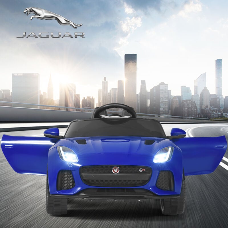 Maisonchic - Voiture Électrique 12V pour Enfants 3-8 Ans avec Télécommande 2.4G Suspension à Ressorts et 2 Portes Verrouillables Bleu CW1396 design in