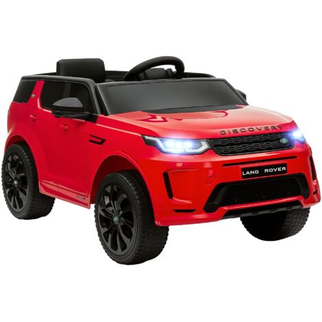 Voiture électrique enfant 12 V télécommande LED musique klaxon 3-6 ans rouge