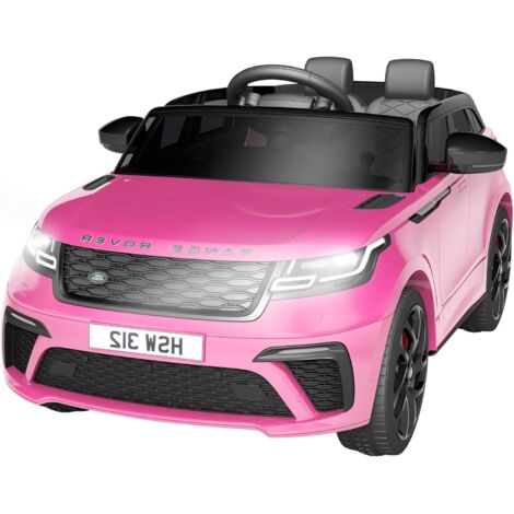 Voiture ÉLectrique Enfant 12V Land Rover Licenciée - VéHicule Tout-Terrain avec TéléCommande, Musique, USB, TF, MP3 - Jouet Enfant 3 Ans Et Plus(Rose)