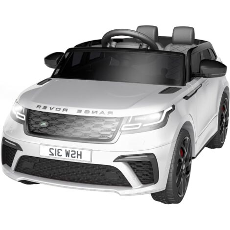 Voiture ÉLectrique Enfant 12V Land Rover Licenciée - VéHicule Tout-Terrain avec TéléCommande, Musique, USB, TF, MP3 - Jouet Enfant 3 Ans Et Plus(Weiß)