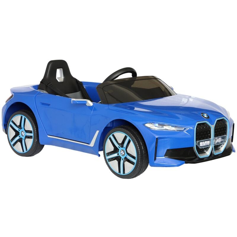 Sweeek - Voiture électrique enfant BMWi4 12V. 1 place. bleu