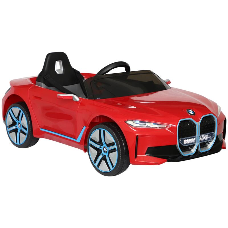 Sweeek - Voiture électrique enfant BMWi4 12V. 1 place. rouge