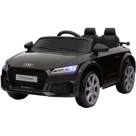 Voiture électrique enfant véhicule électrique enfant 12 V 30 W V. Max. 3 Km/h télécommande 2,4G Effets sonores + Lumineux Noir