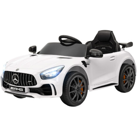 Voiture électrique enfants sous12V télécommande 2,4G max. 5 km/h 108 x 67 x 46 cm blanc