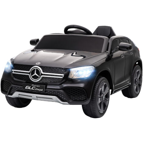 Voiture électrique enfants, véhicule électrique 12V, télécommande 2,4G, 3 vitesses, démarrage lent, 105x68x50cm, noir