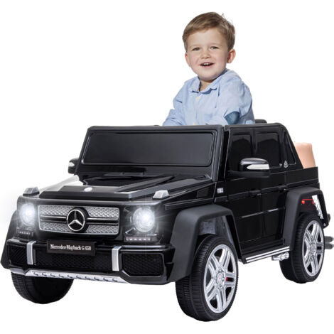 Voiture électrique Mercedes-Maybach G650 pour enfants - ORYXEARTH - Noir - 12V - 3-5 km/h