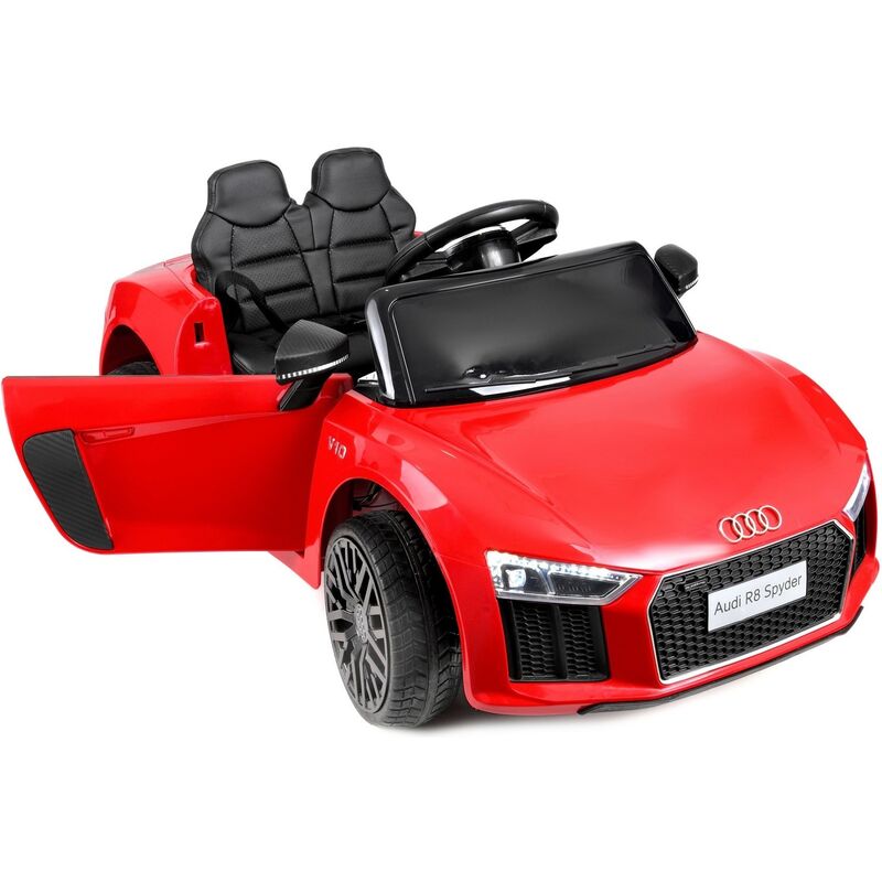Voiture électrique pour enfant - Audi R8 Spyder - 2x35W - rouge - Rouge