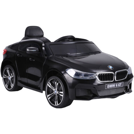 Voiture électrique pour enfants 6GT 6V, télécommande avec musique et phares LED, MP3, klaxon, 106 x 64 x 51 cm, noir