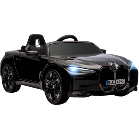 Voiture électrique pour enfants licence I4 12V avec télécommande MP3 Musique Lumières et Ceinture 115x67x45 cm Noir