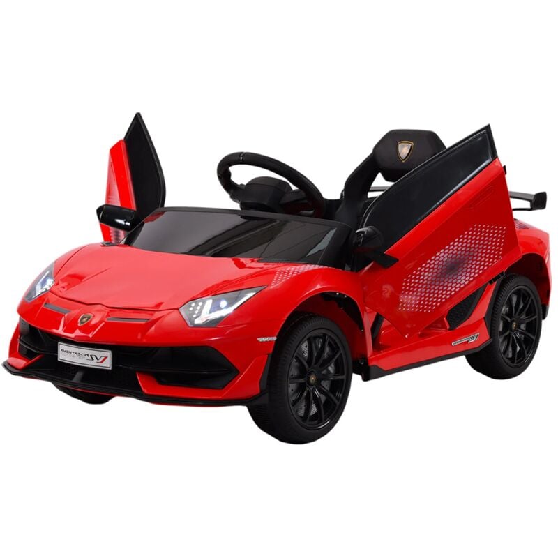 Mediawave Store - Voiture électrique pour enfants LT971 Lamborghini svj small avec télécommande Couleur: Rouge
