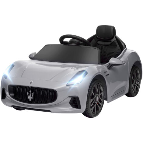 Voiture électrique pour enfants sous, 12V avec télécommande, de 3 à 5 ans, gris
