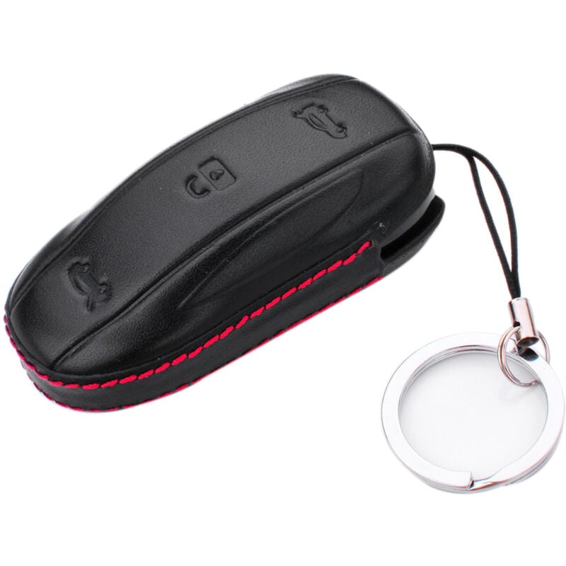 Voiture en Cuir Smart Remote Key Fob Case Holder Cover Protectior pour Model x / s