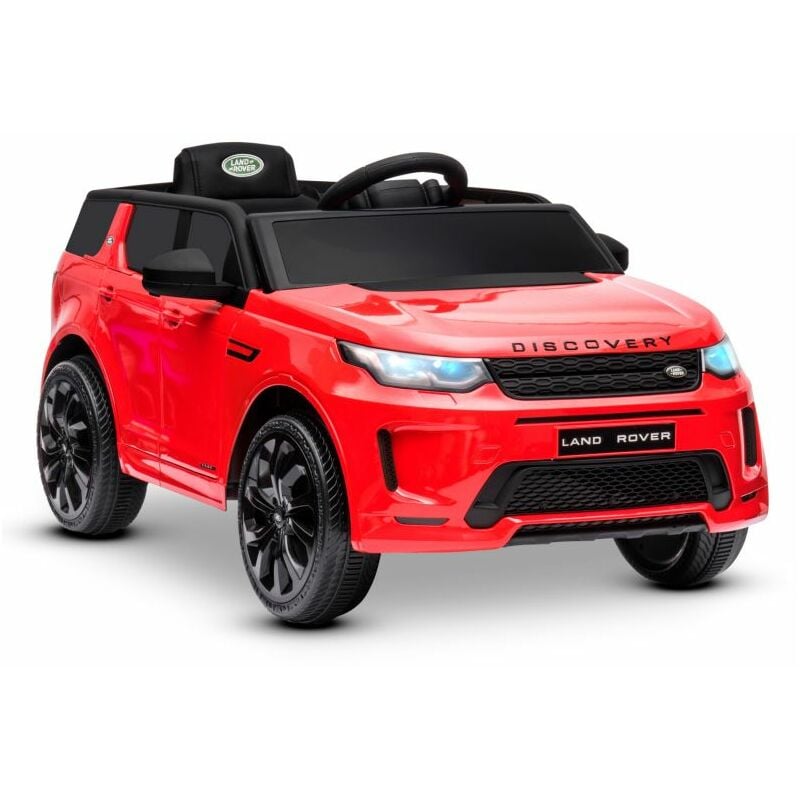 Voiture électrique suv pour enfant Land Rover Discovery 2x 25W - marche av/ar, Phares et Système audio - Rouge