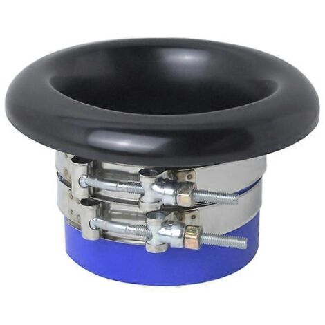 Voiture modifiée corne de turbine en alliage d'aluminium, installation simple, 3 pouces, noir, accessoire automobile performant.