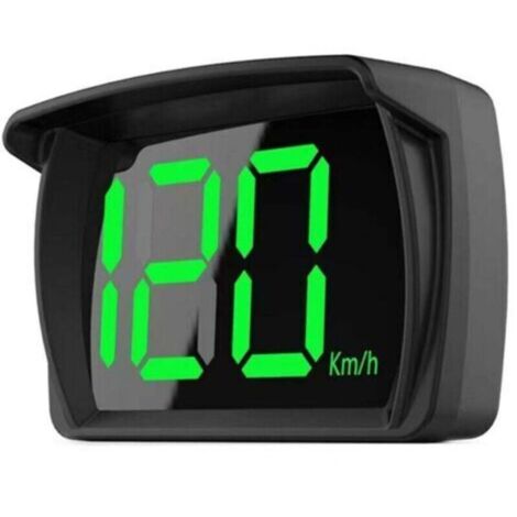 Voiture numérique Hud GPS Compteur de vitesse tête haute Affichage Kmh Boussole Alarme de survitesse