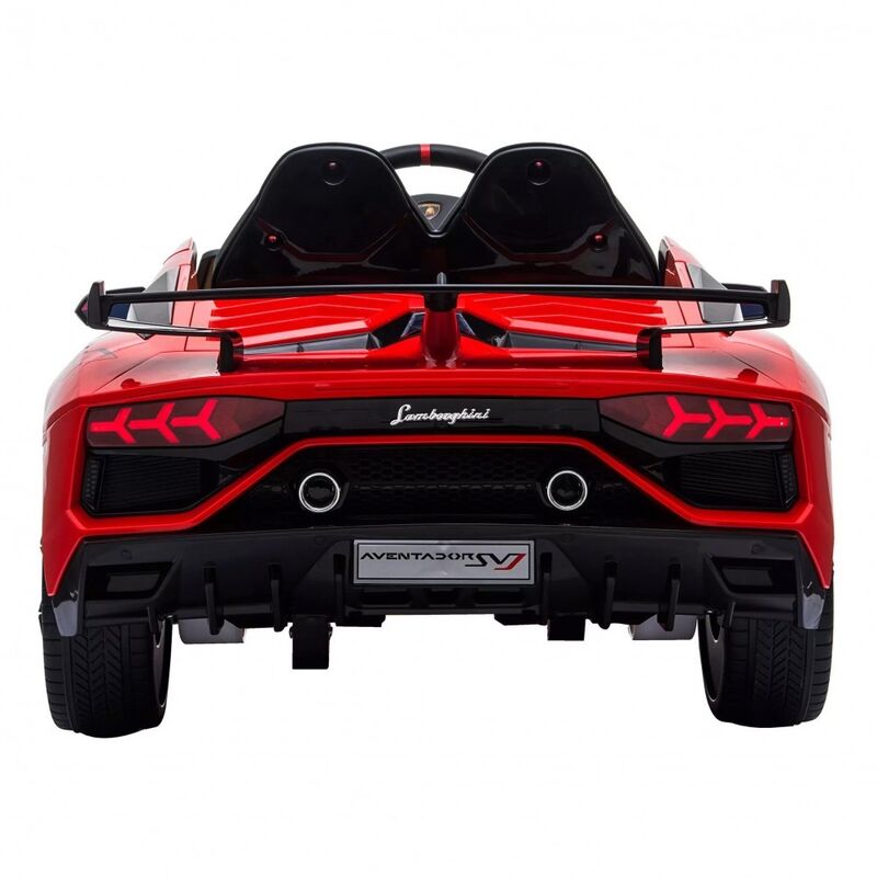 Mediawave Store - Voiture pour enfant LT904 Lamborghini Aventador svj 12V Télécommandée MP3 led Couleur: Rouge
