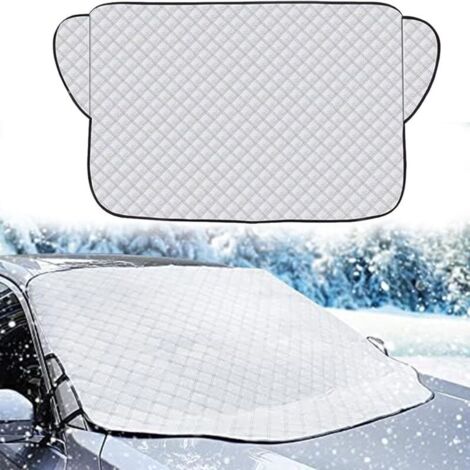Voiture Protege Pare Brise Givre,Couverture Pare-Brise Voiture,Bâche Pare Brise Protection Hiver Repliable,Protection Solaire pour Pare-Brise de Voitures,pour Anti Givre,Neige,Glace,Pluie,UV,14095cm