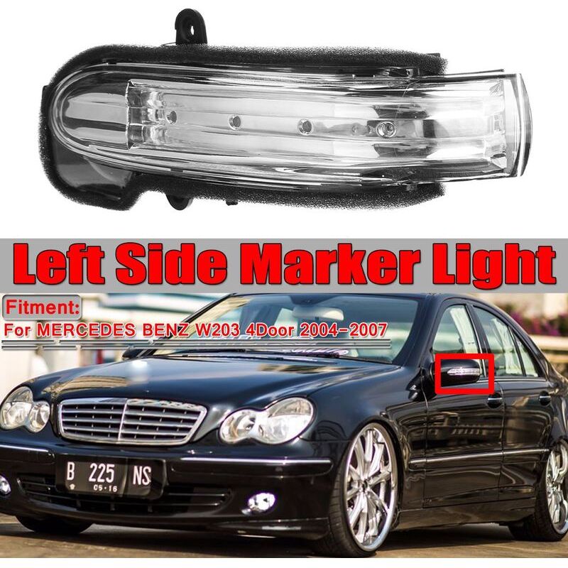 Start - Voiture Retroviseur Gauche Clignotant Latéral pour Mercedes pour Benz W203 4Dr 2004-2007