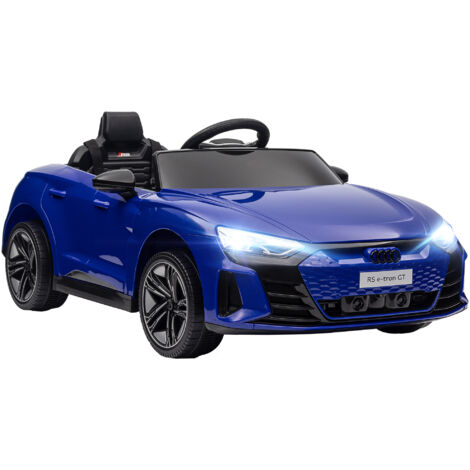 Voiture véhicule électrique enfant 12 V - télécommande parentale - effets sonores, lumineux - Audi RS E-tron GT bleu