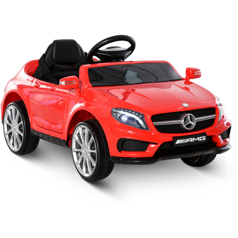 Voiture véhicule électrique enfant 6 v 7 Km/h max. télécommande effets sonores + lumineux Mercedes gla amg rouge - Rouge