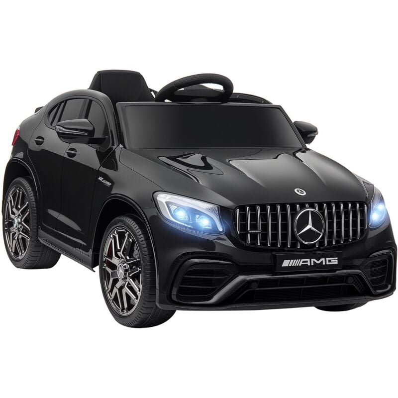 Homcom - Voiture véhicule électrique enfant 12 v 35 w v. 3-5 Km/h télécommande effets sonores + lumineux Mercedes glc amg noir