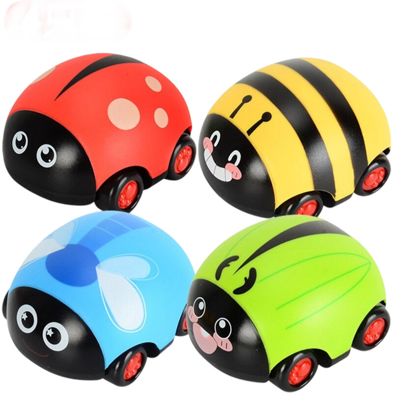 Voitures à remontoir, coffret de 4 voitures, jouets pour enfants, voitures à friction, jouets pour enfants