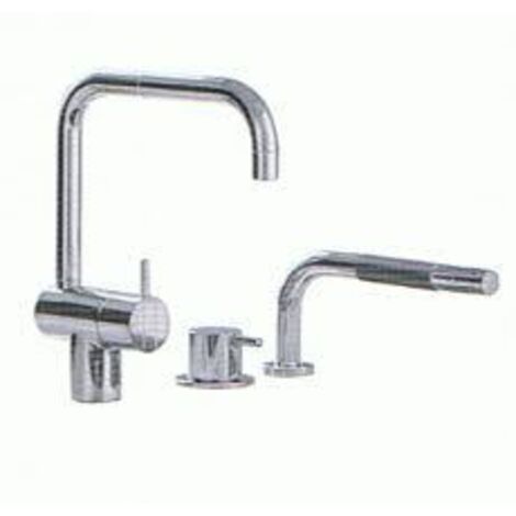 Vola KV1-500T1 miscelatore singolo, con doccetta a scomparsa, cromato - KV1-500T1-16