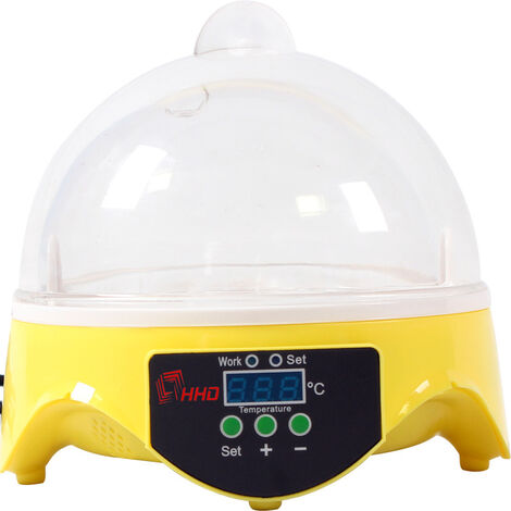Volaille automatique 7 pièces oeufs incubateur contrôle de la température volaille oiseau poulet éclosoir
