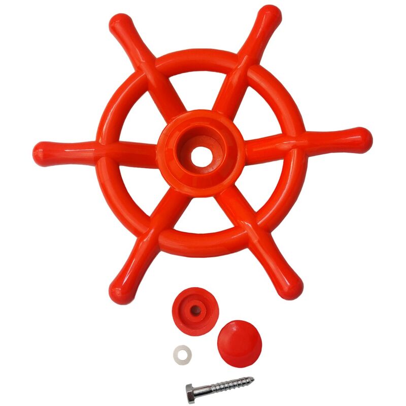 Kangui - Volant bateau rouge pour enfants pour structures de jeux - Rouge