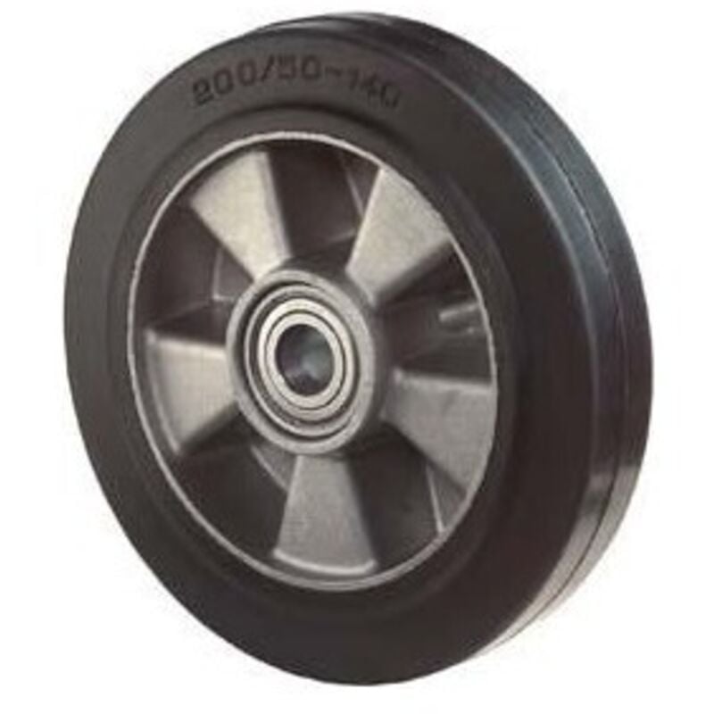 Bs Rollen - bs Roulettes Roue pivotante caoutchouc plein élastique 60 mm - B80.180