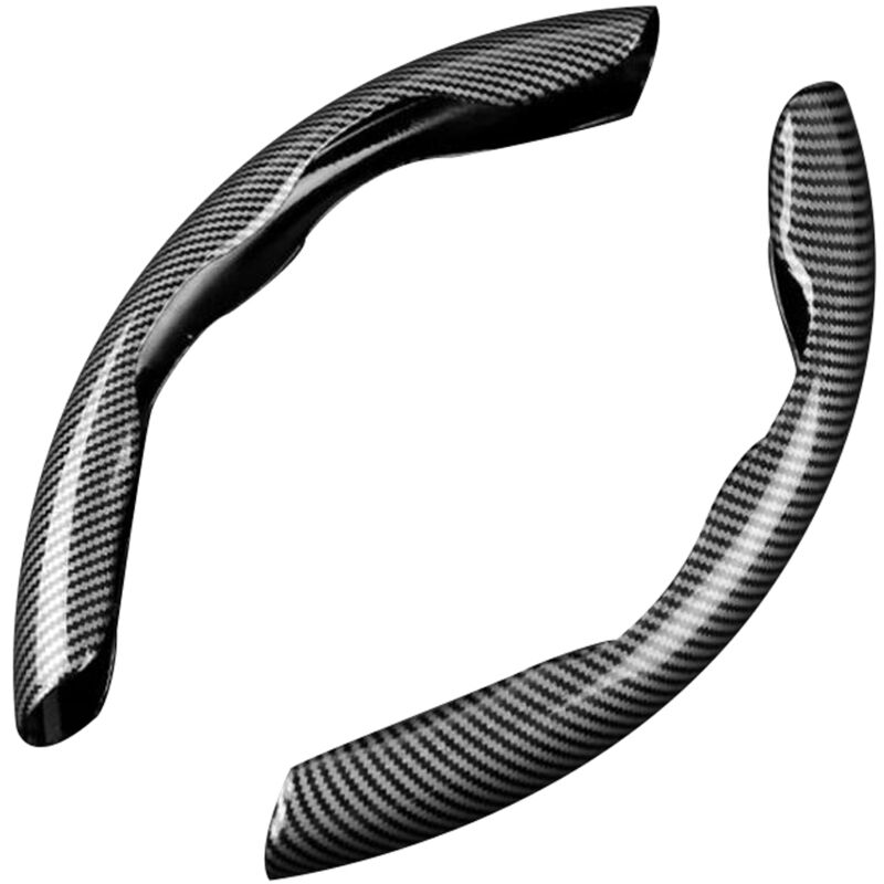 Volant de voiture en fibre de carbone Accessoires d'intérieur automobile universels,noir