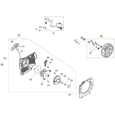 Volant d’inertie ORIGINAL OLEOMAC pour tronçonneuse GS 650 - GS 651 50250015R