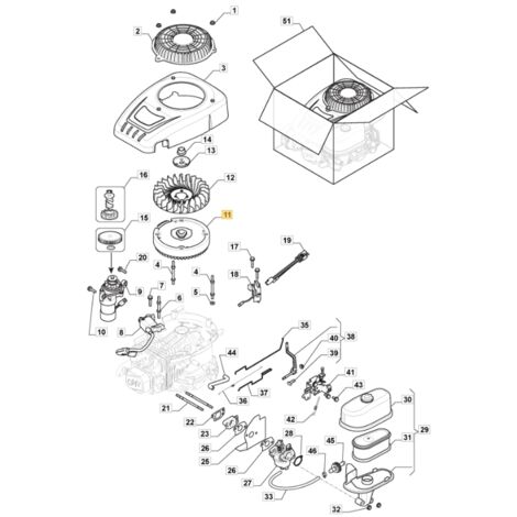 Volant d'inertie ORIGINAL STIGA pour moteur de tracteur de pelouse TRE 224 118551137/0