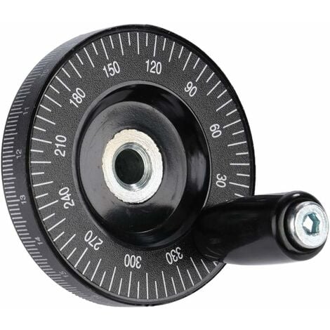 Volant en bakélite, Volant à poignée de fraisage solide, diamètre intérieur 8 mm, diamètre extérieur 63 mm