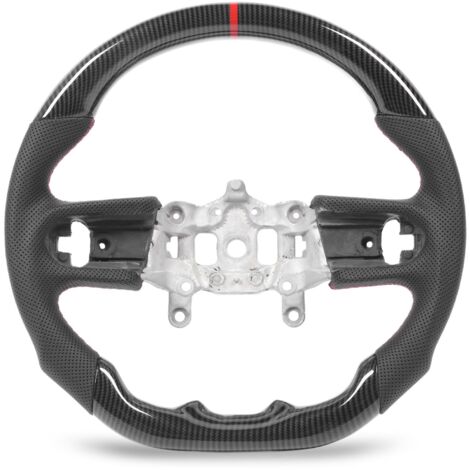 Volant Hydro Dip aspect fibre de carbone cuir perforé pour Wrangler JL JLU JT 2 4 portes 2018 à 2024