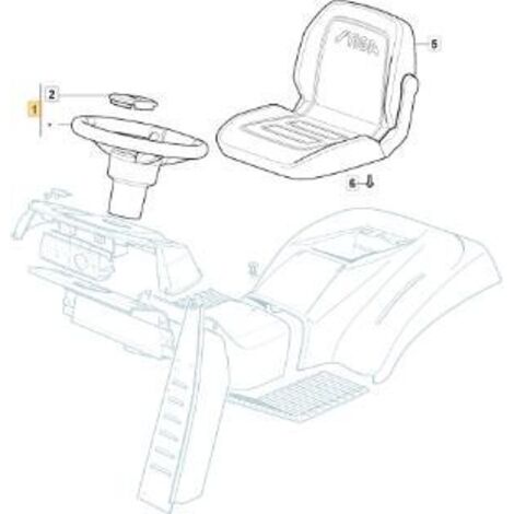 VOLANT LONG '20 STIGA NOIR NJ/TC ORIGINAL STIGA - 325961225/0
