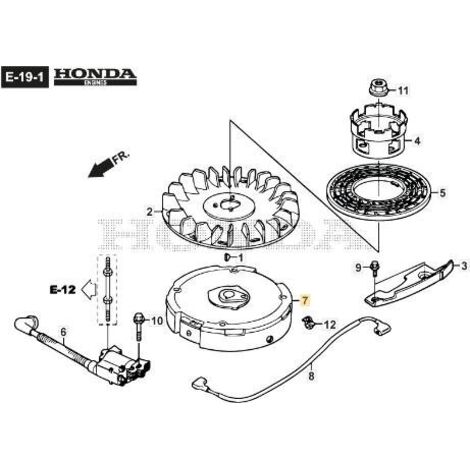 VOLANT MAGNÉTO ORIGINAL STIGA - 118552169/0