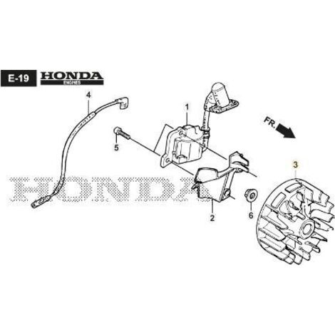 VOLANT MAGNÉTO ORIGINAL STIGA - 118552174/0