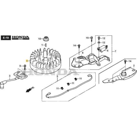VOLANT MAGNÉTO ORIGINAL STIGA - 118552176/0