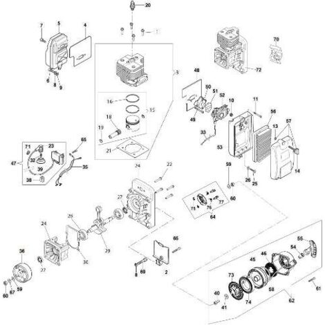 VOLANT MOTEUR EN CÉRAMIQUE D.89 ORIGINAL EMAK 56520004BR