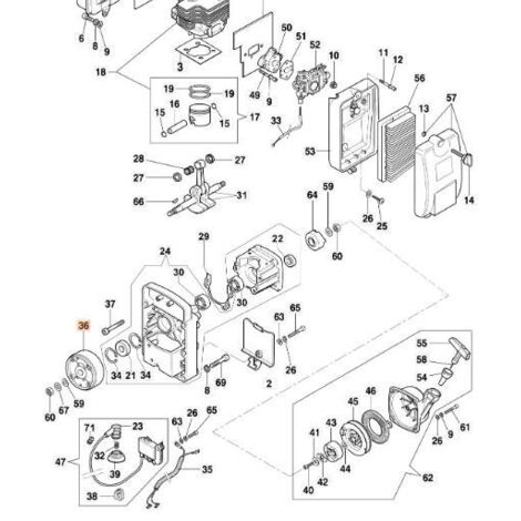 VOLANT MOTEUR ORIGINAL EMAK 56520004AR