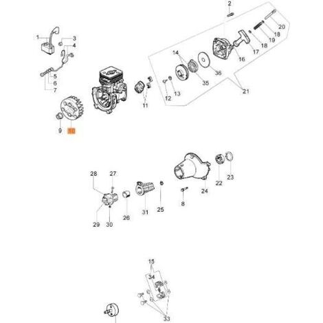 VOLANT MOTEUR ORIGINAL EMAK 61170018R