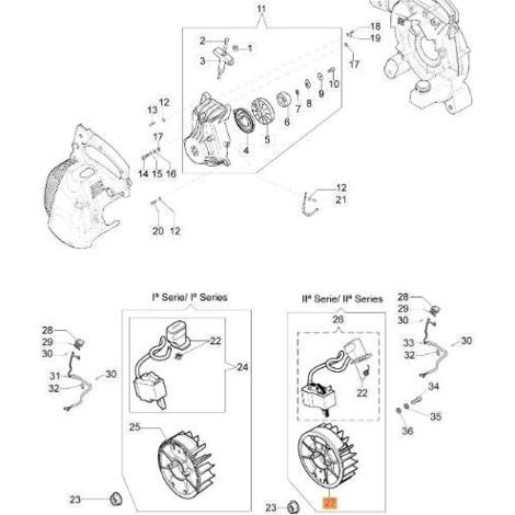 VOLANT MOTEUR ORIGINAL EMAK 61320057AR