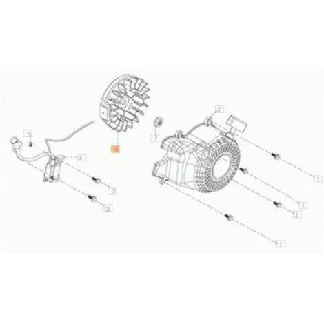 VOLANT MOTEUR ORIGINAL EMAK L66151825