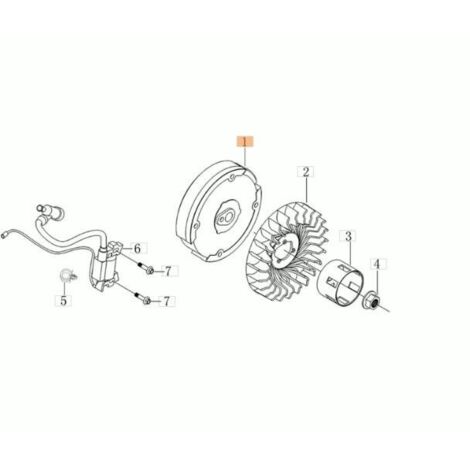 VOLANT MOTEUR ORIGINAL EMAK L66151861