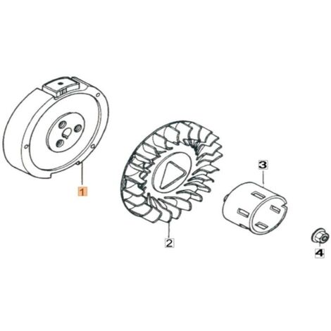 VOLANT MOTEUR ORIGINAL EMAK L66152433