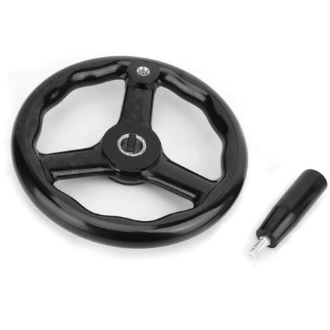 Volant rotatif en bakélite 200 x 18 mm avec poignée pour tour et fraiseuse, accessoires de tour