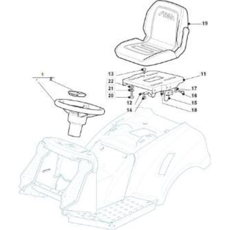 VOLANT STIGA STYLE 2014 NJ/TC NOIR ORIGINAL STIGA - 325961222/1