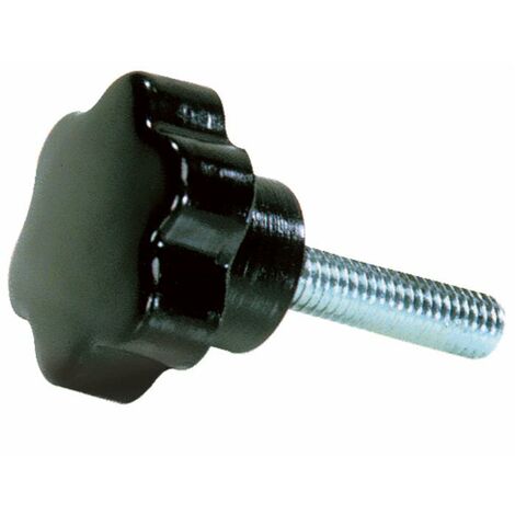 Volantino a 6 lobi Ø 23mm con perno e filetto M5x20mm