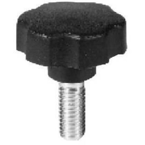 VOLANTINO CON GAMBO M8X40X20 MM NERO